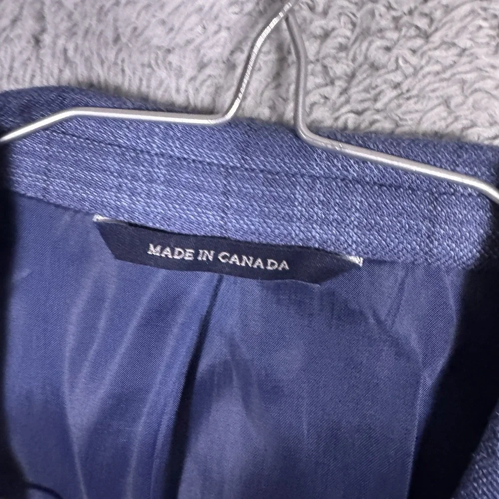 Ralph Lauren Blazer Men 44R Silk Wool Glen Windowpane Suit Jacket Sport Coat